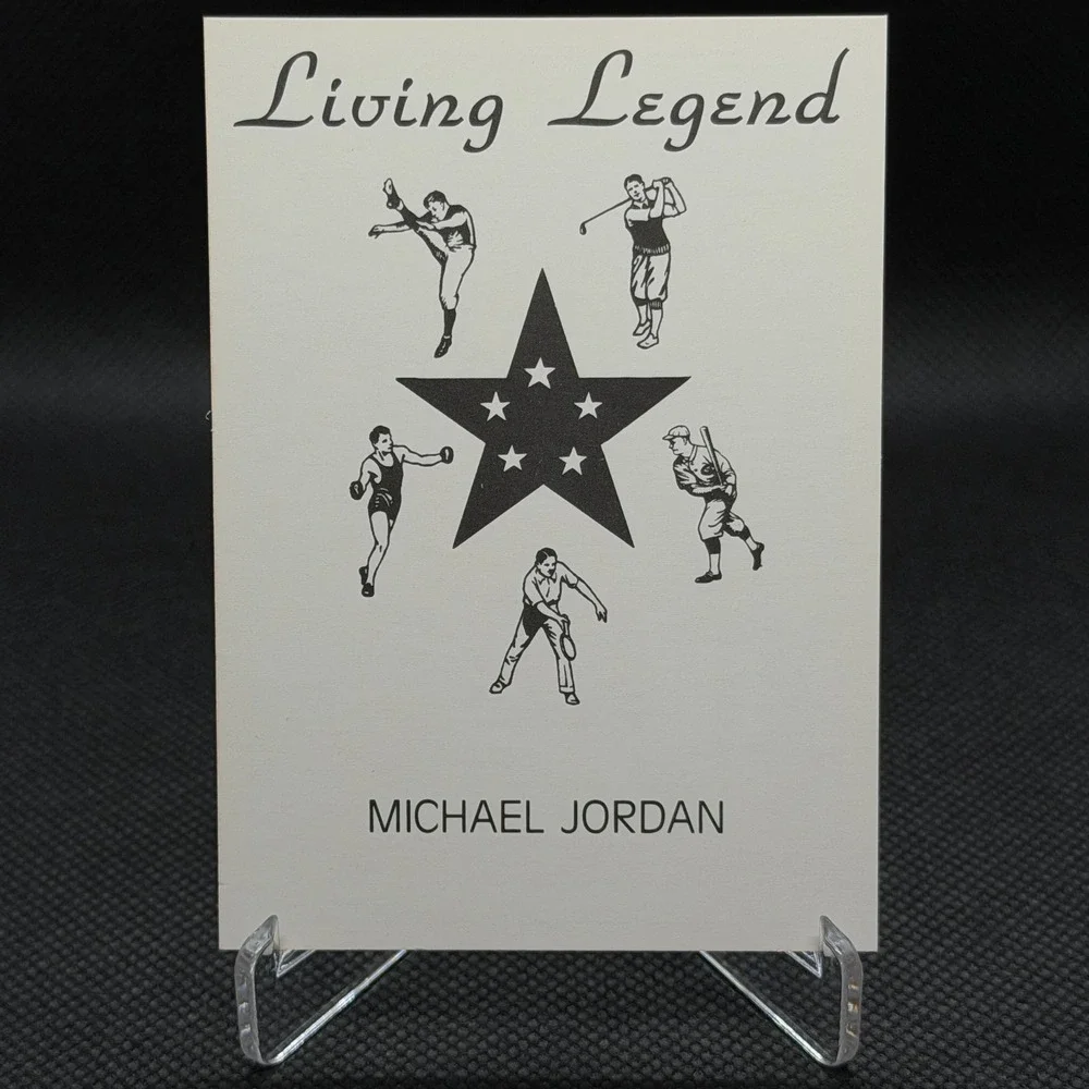 Michael Jordan Living Legend Oddball Card Chicago Bulls 1990 NM